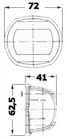 KULKUVALO COMPACT 12 RST - VALKOINEN 135° PERÄVALO M11-406-04