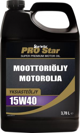 STAR BRITE PRO STAR 4-TAHTI MOOTTORIÖLJY 15W40 3,78L 136-28000