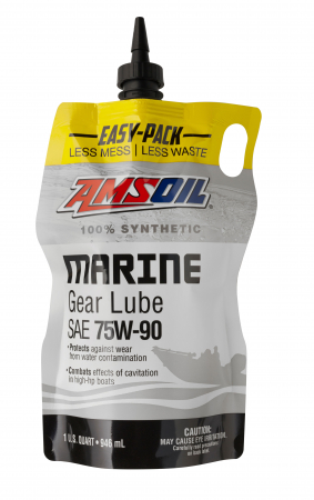 AMSOIL SAE 75W/80W-90 UNIVERSAL SYNTHETIC MARINE GEAR LUBE 946ML 55-653-001