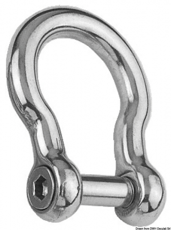 *OSCULATI BOW SHACKLE AISI 316 10 MM M01-081-10