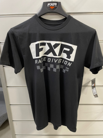 FXR M RACE DIVISION T-SHIRT M BLACK/WHITE 211319-1001-10