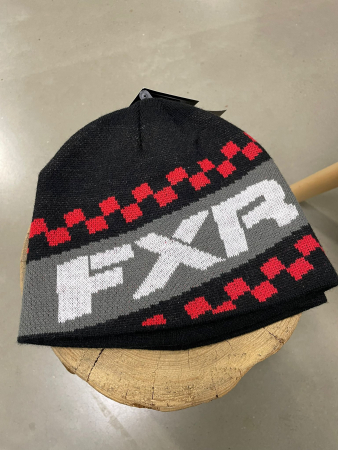 FXR TEAM BEANIE OS BLACK/RED 211647-1020-00