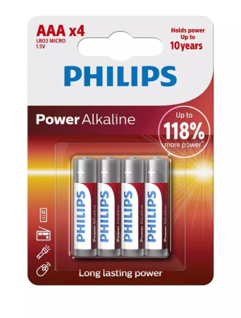 PHILIPS PARISTO LR03 / AAA POWER ALKALINE B4 (4PCS) 12-990-1