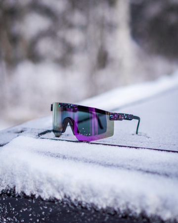 AMOQ COMET AURINKOLASIT MUSTA SPLASH - LILA PEILI 645-NO1-SHADES-4