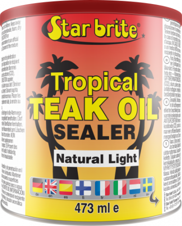STAR BRITE TROPICAL TEAK OIL/SEALER NATUR.LIGHT TEAK TROPIK.ÖLJY 500ML 136-87916