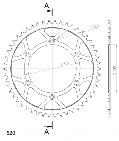 SUPERSPROX TERÄS TAKARATAS  RFE-244::50 27-2-244-50