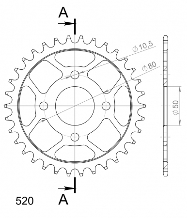 SUPERSPROX TERÄS TAKARATAS  RFE-875::34 27-2-875-34