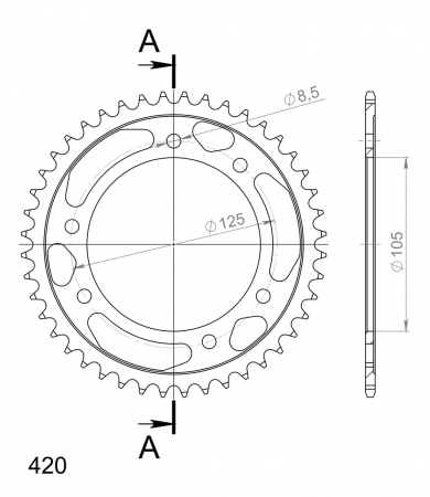 SUPERSPROX TERÄS TAKARATAS  RFE-1131::44 27-2-1131-44