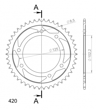 SUPERSPROX TERÄS TAKARATAS  RFE-1132::45 27-2-1132-45