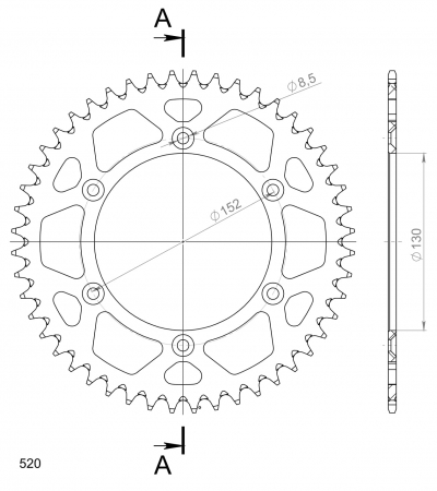 SUPERSPROX ALUMIINI TAKARATAS RAL-244::48 HOPEA 27-3-244-48-8