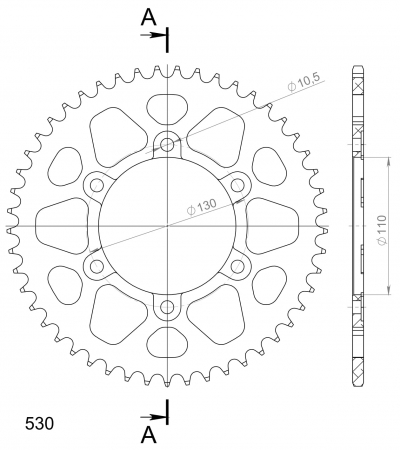 SUPERSPROX ALUMIINI TAKARATAS RAL-479::49 PUNAINEN 27-3-479-49-2