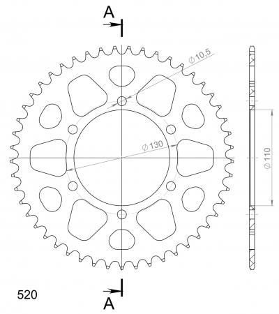 SUPERSPROX ALUMIINI TAKARATAS RAL-486::49 PUNAINEN 27-3-486-49-2