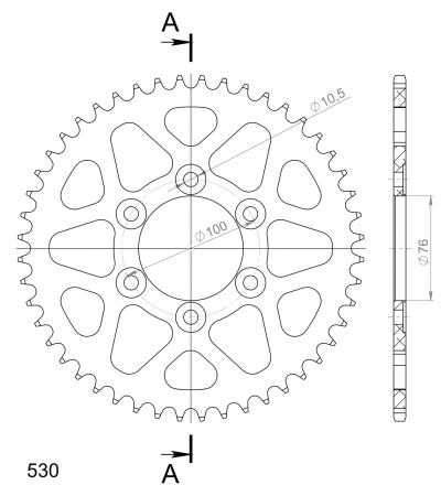 SUPERSPROX ALUMIINI TAKARATAS RAL-816::49 MUSTA 27-3-816-49-0