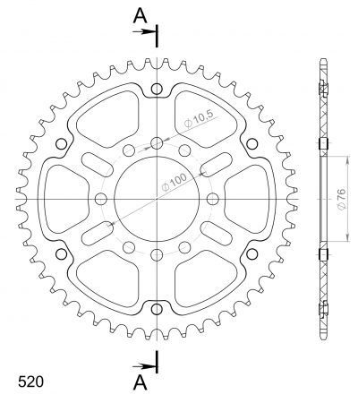 SUPERSPROX STEALTH TAKARATAS KULTA 272-1825-RST-46-9