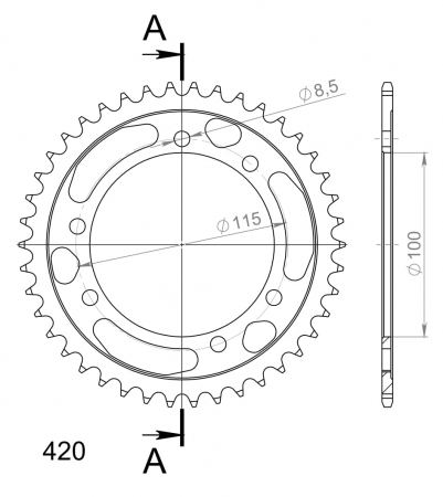 SUPERSPROX TERÄS TAKARATAS  RFE-6601::42 27-2-6601-42