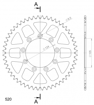 SUPERSPROX ALU TAKARATAS TM SININEN 52 27-3-151-52-4