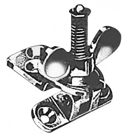 CHROMED BRASS WING NUT M38-169-20