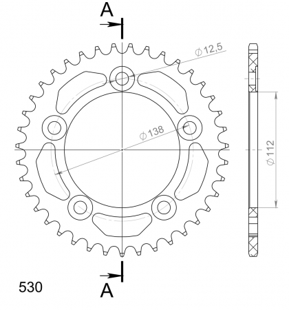 SUPERSPROX ALUMIINI TAKARATAS RAL-302::39 MUSTA 27-3-302-39-0