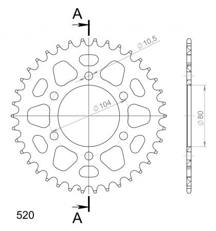 SUPERSPROX ALUMIINI TAKARATAS RAL-478::38 MUSTA 27-3-478-38-0