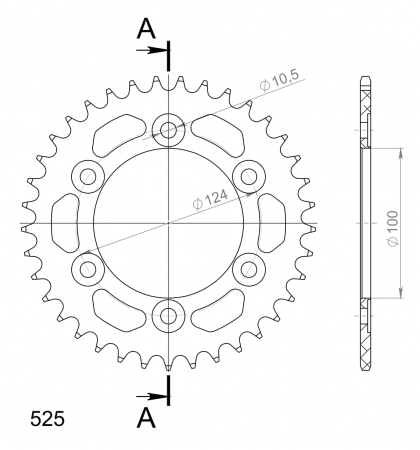 SUPERSPROX ALUMIINI TAKARATAS RAL-745::37 MUSTA 27-3-745-37-0