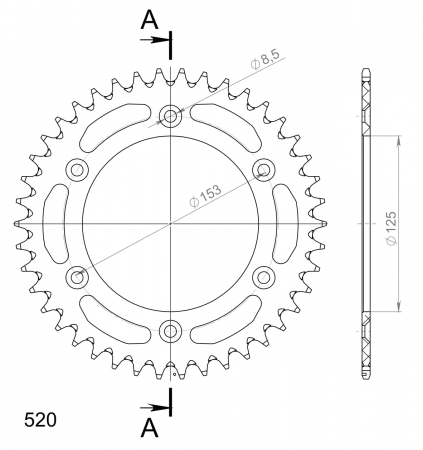 SUPERSPROX ALUMIINI TAKARATAS RAL-210/990::40 HOPEA 27-3-210-990-40-8