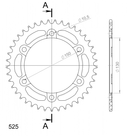 SUPERSPROX ALUMIINI TAKARATAS RAL-300::41 MUSTA 27-3-300-41-0