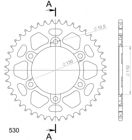 SUPERSPROX ALUMIINI TAKARATAS RAL-479::44 SININEN 27-3-479-44-4