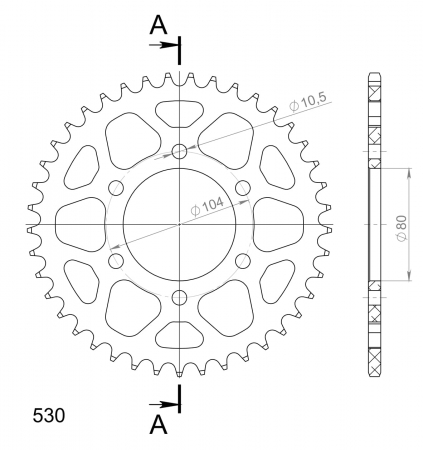 SUPERSPROX ALUMIINI TAKARATAS RAL-488::41 MUSTA 27-3-488-41-0