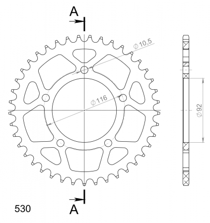 SUPERSPROX ALUMIINI TAKARATAS RAL-489::43 MUSTA 27-3-489-43-0