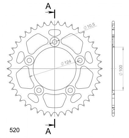 SUPERSPROX ALUMIINI TAKARATAS RAL-743::41 MUSTA 27-3-743-41-0