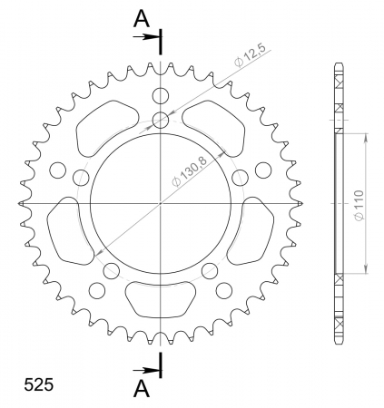 SUPERSPROX ALUMIINI TAKARATAS RAL-7::42 MUSTA 27-3-7-42-0