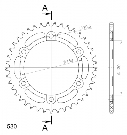 SUPERSPROX ALUMIINI TAKARATAS RAL-859::45 MUSTA 27-3-859-45-0