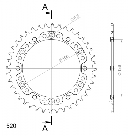 SUPERSPROX STEALTH TAKARATAS PUNAINEN 272-1512-RST-40-2