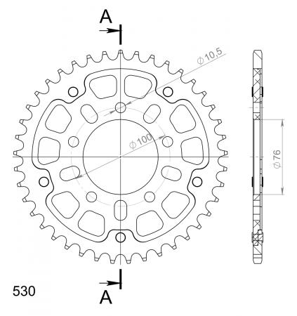 SUPERSPROX STEALTH TAKARATAS MUSTA 272-7090-RST-41-0