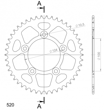SUPERSPROX ALUMIINI TAKARATAS RAL-743::46 PUNAINEN 27-3-743-46-2