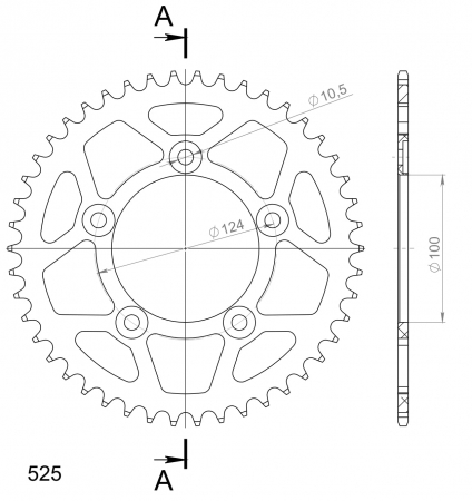 SUPERSPROX ALUMIINI TAKARATAS RAL-744::46 PUNAINEN 27-3-744-46-2