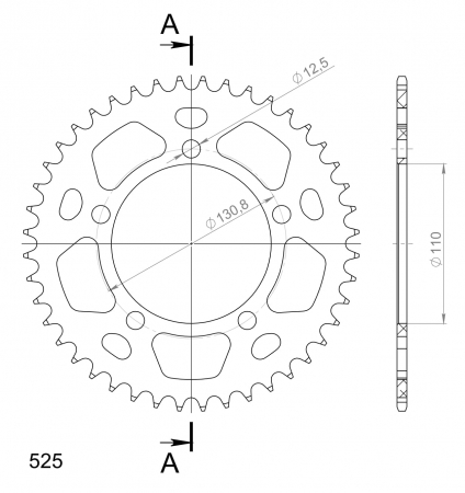 SUPERSPROX ALUMIINI TAKARATAS RAL-7::44 MUSTA 27-3-7-44-0