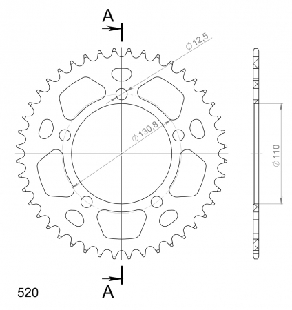 SUPERSPROX ALUMIINI TAKARATAS RAL-7_520:44 MUSTA 27-3-7-520-44-0