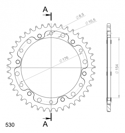 SUPERSPROX STEALTH TAKARATAS KULTA 272-1340-RST-43-9