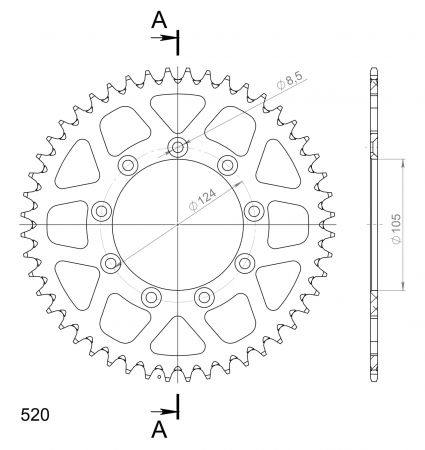 SUPERSPROX ALUMIINI TAKARATAS RAL-151::48 SININEN 27-3-151-48-4