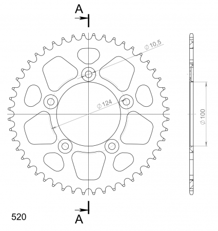 SUPERSPROX ALUMIINI TAKARATAS RAL-743::48 HOPEA 27-3-743-48-8