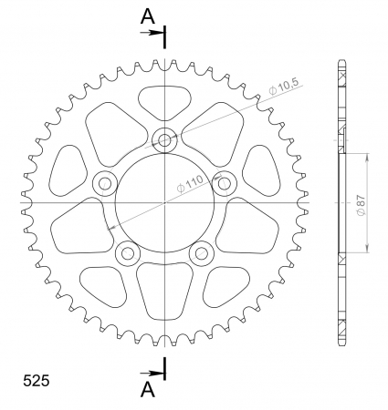 SUPERSPROX ALUMIINI TAKARATAS RAL-807::48 MUSTA 27-3-807-48-0