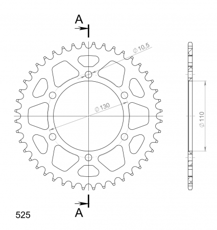 SUPERSPROX ALUMIINI TAKARATAS RAL-480::44 MUSTA 27-3-480-44-0