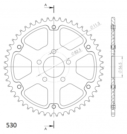 SUPERSPROX STEALTH TAKARATAS MUSTA 272-7081-RST-50-0