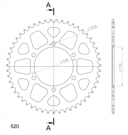 SUPERSPROX ALUMIINI TAKARATAS RAL-486::51 MUSTA 27-3-486-51-0
