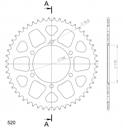 SUPERSPROX ALUMIINI TAKARATAS RAL-486::52 MUSTA 27-3-486-52-0