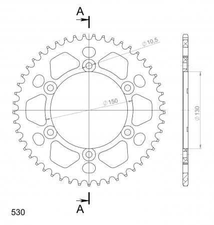 SUPERSPROX ALUMIINI TAKARATAS RAL-859::50 MUSTA 27-3-859-50-0