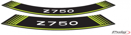 PUIG KIT 8 RIM STRIPS Z750 C/GREEN 33-5545V