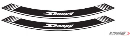 PUIG KIT 8 RIM STRIPS SCOOPY C/SILVER 33-5559P