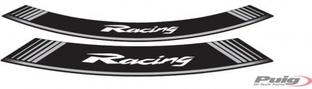 PUIG KIT 8 RIM STRIPS RACING C/SILVER 33-5531P